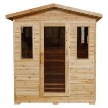 Load image into Gallery viewer, Grandby 3-Person Outdoor Infrared Sauna 300D - Front And Center View