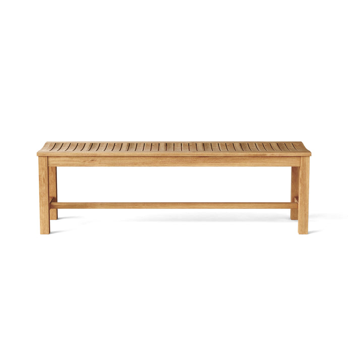 Casablanca 3-Seater Backless Bench On White Background