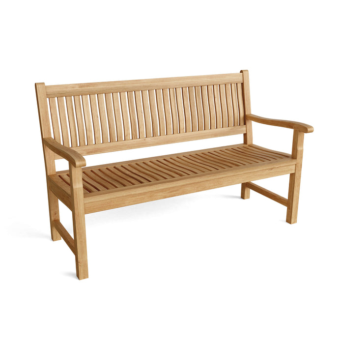 Del-Amo 3-Seater Bench On White Background