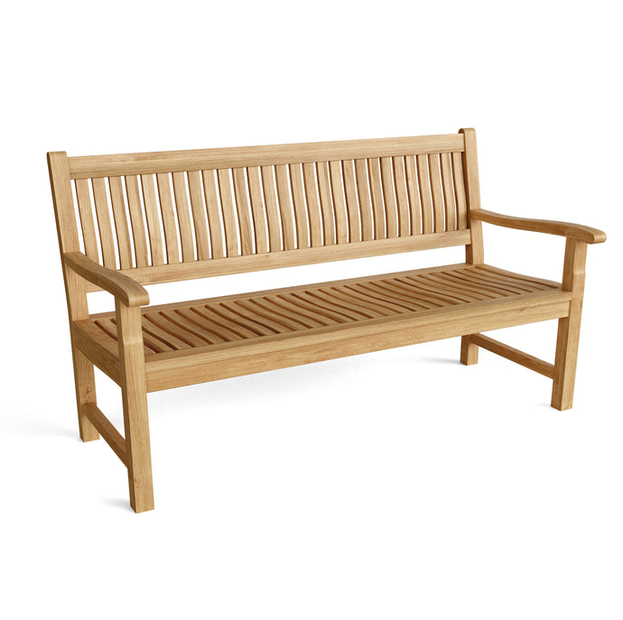 Del-Amo 4-Seater Bench On White Background