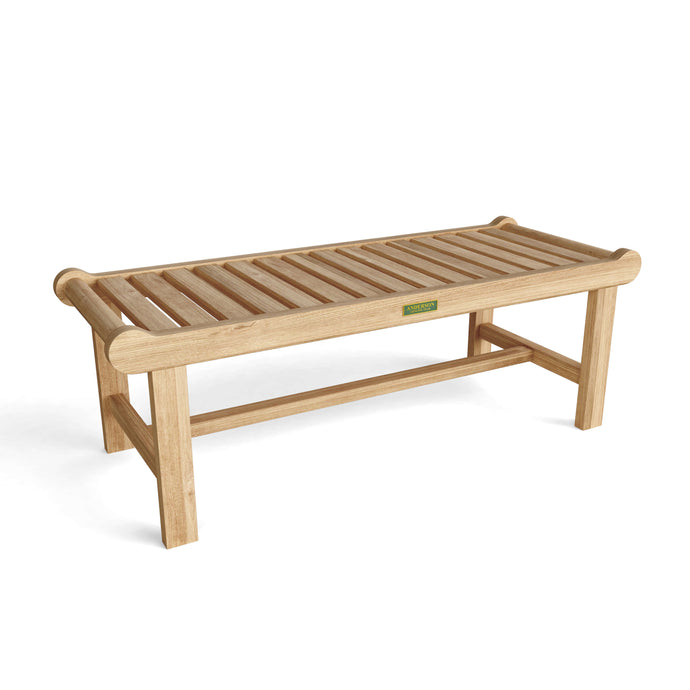 Cambridge 2-Seater Backless Bench On White Background