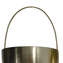 Load image into Gallery viewer, Oval Shape Metal Wall Planter with Attached Hanger, Set of 2, Gold
