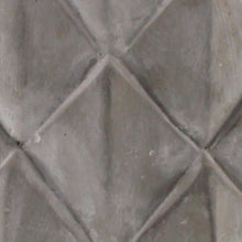 Load image into Gallery viewer, Round Cement Planter with Textured Diamond Design, Large, Gray