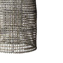 Load image into Gallery viewer, Woven Rattan Frame Lantern with Glass Hurricane, Natural Brown