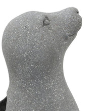 Load image into Gallery viewer, Sea Lion Design Resin Planter with Obround Opening, Gray