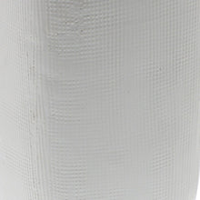Load image into Gallery viewer, Textured Rectangular Ceramic Wall Pocket with Cut Out Hole, Tall, White