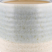 Load image into Gallery viewer, Round Top Cylindrical Ceramic Cachepot, Medium, Light Blue