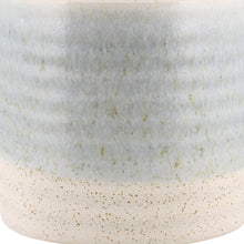 Load image into Gallery viewer, Round Top Cylindrical Ceramic Cachepot, Medium, Light Blue
