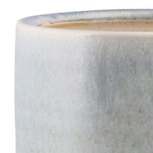 Load image into Gallery viewer, Round Top Cylindrical Ceramic Cachepot, Large, Light Blue