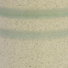 Load image into Gallery viewer, Round Top Cylindrical Ceramic Cachepot, Small, White and Green