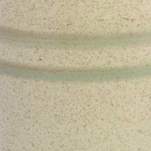 Load image into Gallery viewer, Round Top Cylindrical Ceramic Cachepot, Large, White and Green