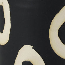 Load image into Gallery viewer, Round Ceramic Cachepot with Circle Motif, Large, Black