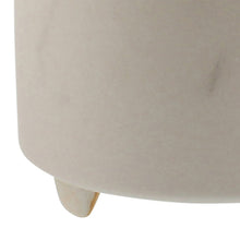 Load image into Gallery viewer, Round Ceramic Planter with Tripod Feet, Large, Set of 4, White