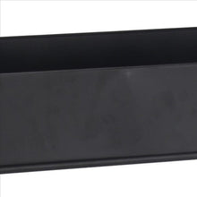 Load image into Gallery viewer, Rectangular Metal Planter with Angled Tubular Legs, Black