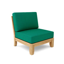 Load image into Gallery viewer, Luxe Center Modular w/ Cushion - Forest Green - Front View On White Background