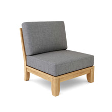 Load image into Gallery viewer, Luxe Center Modular w/ Cushion - Cast Slate - Front View On White Background