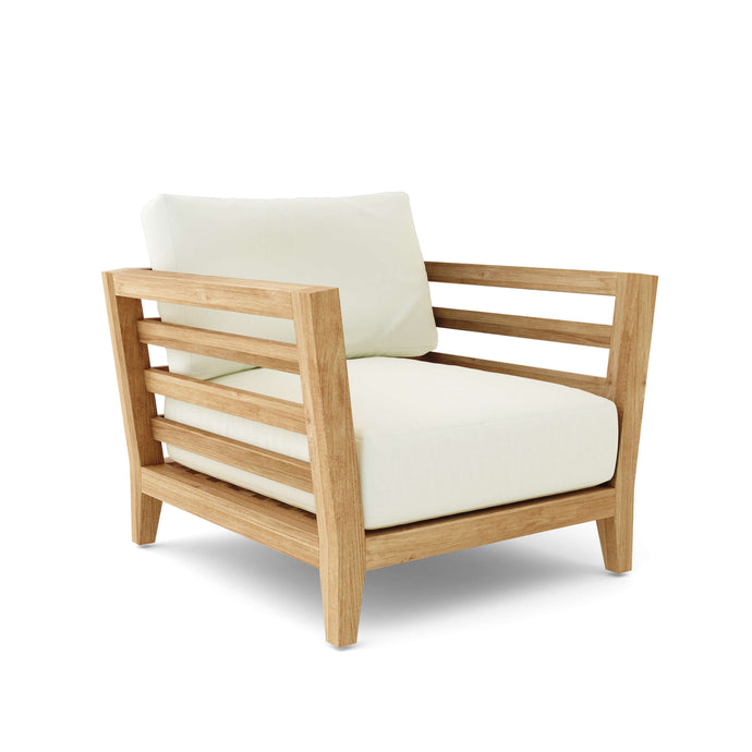 Cordoba Deep Seating Armchair w/ Cushion On White Background