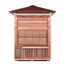 Load image into Gallery viewer, Waverly 3-Person Outdoor Traditional Sauna 300D2 - Interior View