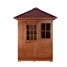 Load image into Gallery viewer, Freeport 3-Person Outdoor Traditional Sauna 300D1 - Full Frontal View