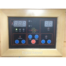 Load image into Gallery viewer, Grandby 3-Person Outdoor Infrared Sauna 300D - Close Up Of Digital Control Panel
