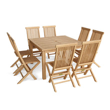 Load image into Gallery viewer, AndersonTeak - Windsor Classic Chair 9-Piece Folding Dining Set
