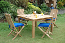 Load image into Gallery viewer, AndersonTeak - Windsor Comfort Chair 5-Piece Folding Dining Set