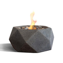 Load image into Gallery viewer, TerraFlame Geo Tabletop Fire Bowl - Graphite