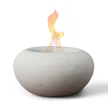 Load image into Gallery viewer, TerraFlame Stone Tabletop Fire Bowl - Antique White
