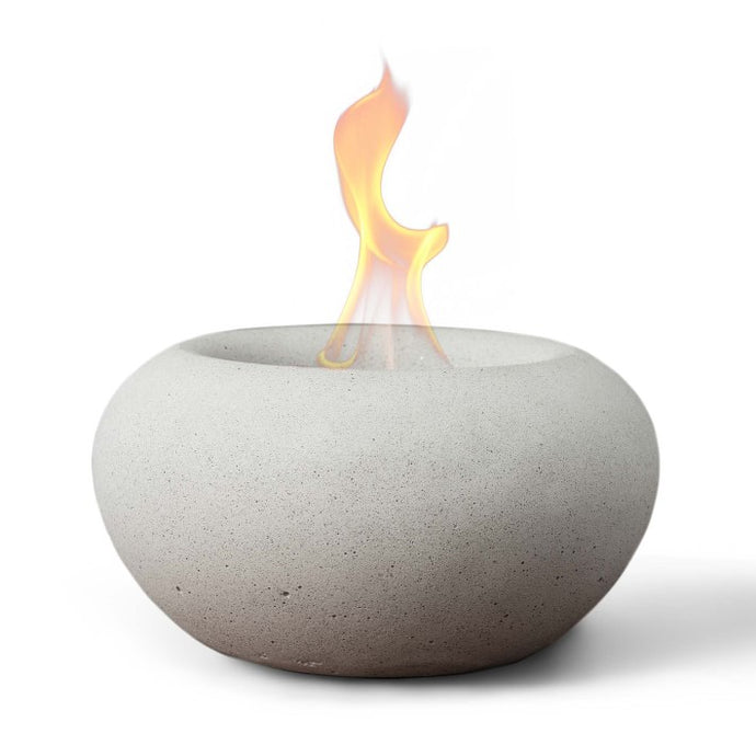 TerraFlame Stone Tabletop Fire Bowl - Antique White