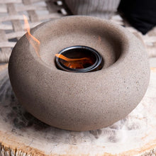 Load image into Gallery viewer, TerraFlame Stone Tabletop Fire Bowl - Sand