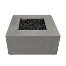 Load image into Gallery viewer, Havana Casual Square Fire Table - Carbon - Full Front / Top View - Without Fire Lit