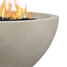 Load image into Gallery viewer, Havana Fire Bowl in Fog Color - Close Up On Edge To Show Texture And Curves
