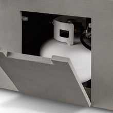 Load image into Gallery viewer, Havana Casual Square Fire Table - Flint - Propane Tank Installed In The Back Panel