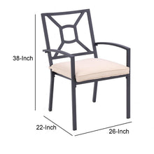 Load image into Gallery viewer, Outdoor Dining Chair with Curved Arms, Set of 2, Black