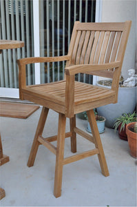 AndersonTeak - Rialto Swivel Bar Armchair