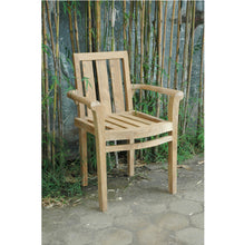 Load image into Gallery viewer, Classic Stackable Armchair - 4 Chair Set Outside In Front Of Bamboo