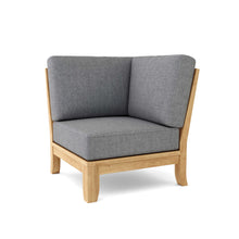 Load image into Gallery viewer, Riviera Luxe Corner Modular w/ Cushion - Cast Slate - Front View On White Background