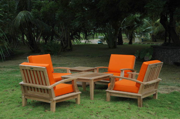 AndersonTeak -Brianna Bahama 6-Piece Deep Seating Armchair Set