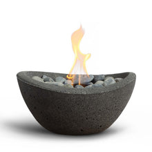 Load image into Gallery viewer, TerraFlame Wave Tabletop Fire Bowl - Graphite