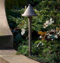 Load image into Gallery viewer, Viola LED Path Light Single Dark Bronze Light Featured On A Path In A Garden