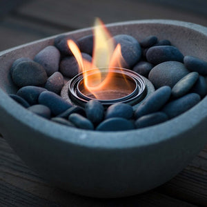 TerraFlame Wave Tabletop Fire Bowl - Graphite