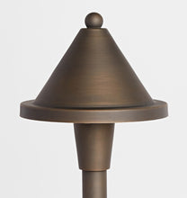 Load image into Gallery viewer, Viola LED Dark Bronze Path Light - Close Up On Hood