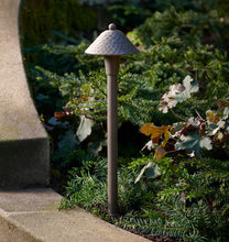 Load image into Gallery viewer, Saratoga LED Path Light Single Dark Bronze Light Featured On A Path In A Garden