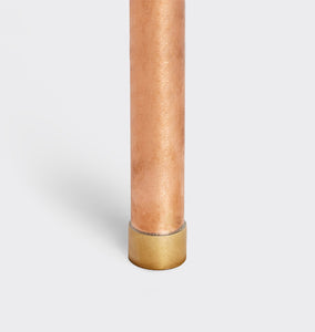 Saratoga LED Copper Path Light - Close Up On Bottom of Leg