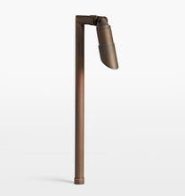 Load image into Gallery viewer, Edgewood LED Dark Bronze Single Path Light - Full Off-Front View